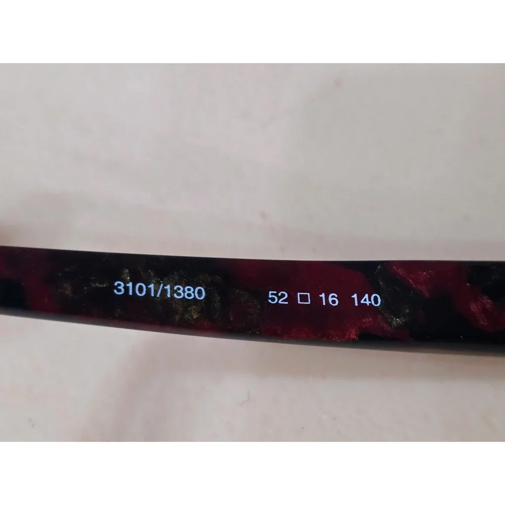 OGI Evolution 3101 1380 Cat Eye Eyeglasse Tortoise Burgundy Japan 52-16-140 Case